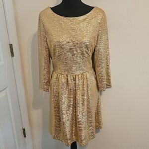 Metallic Gold Dress